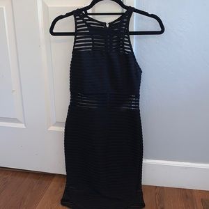 Xenia Black Cut Out Dress